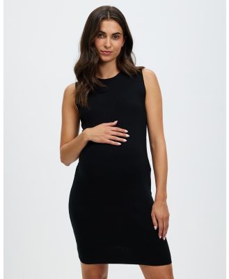 Cotton On Maternity - Maternity Friendly Knit Mini Dress - Dresses (Black) Maternity Friendly Knit Mini Dress