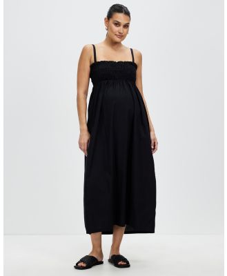Cotton On Maternity - Maternity Friendly Lexi Shirred Maxi Dress - Dresses (Black) Maternity Friendly Lexi Shirred Maxi Dress