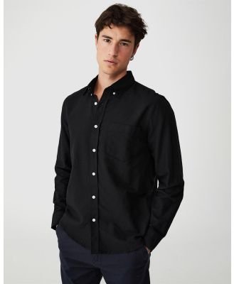 Cotton On - Mayfair Long Sleeve Shirt - Casual shirts (Black) Mayfair Long Sleeve Shirt