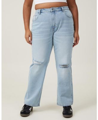 Cotton On - Slim Straight Jeans - Slim (Bondi Blue Rip) Slim Straight Jeans