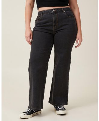 Cotton On - Stretch Wide Leg Jeans - Jeans (Smokey Black) Stretch Wide Leg Jeans