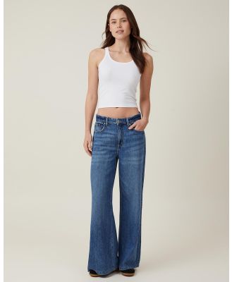 Cotton On - Super Wide Leg Jeans - Jeans (Shore Blue) Super Wide Leg Jeans