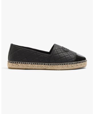 Country Road - Cr Quilted Espadrille - Flats (Black) Cr Quilted Espadrille