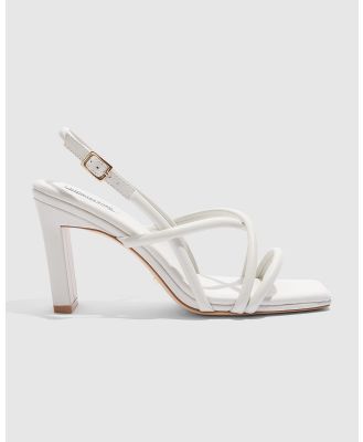 Country Road - Erica Leather Heel - Mid-low heels (White) Erica Leather Heel