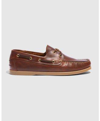 Country Road - Leather Boat Shoe - Casual Shoes (Brown) Leather Boat Shoe