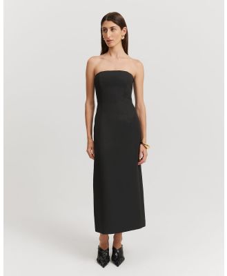 Country Road - Panelled Strapless Dress - Dresses (Black) Panelled Strapless Dress