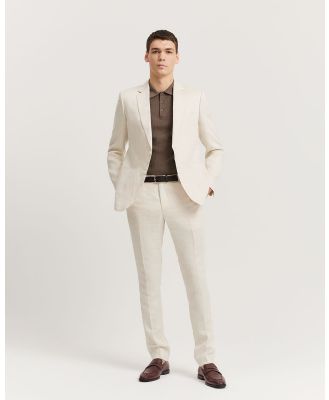 Country Road - Regular Fit Linen Jacket - Casual shirts (Neutrals) Regular Fit Linen Jacket