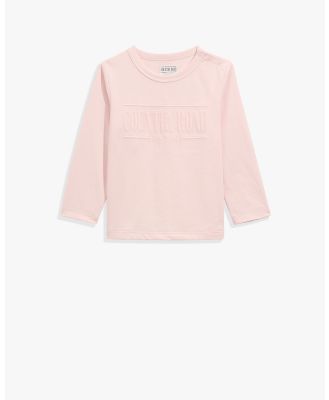 Country Road - Verified Australian Cotton Long Sleeve Heritage T shirt - T-Shirts & Singlets (pink) Verified Australian Cotton Long Sleeve Heritage T-shirt