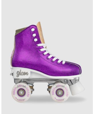 Crazy Skates - Disco Glam   Size Adjustable - Performance Shoes (Purple) Disco Glam - Size Adjustable