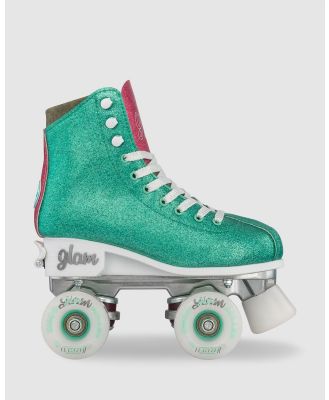 Crazy Skates - Disco Glam   Size Adjustable - Performance Shoes (Teal) Disco Glam - Size Adjustable