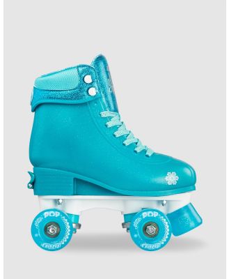 Crazy Skates - GlitterPOP   Size Adjustable - Performance Shoes (Teal) GlitterPOP - Size Adjustable
