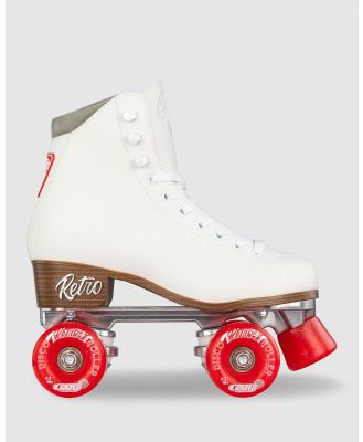 Crazy Skates - Retro Roller - Performance Shoes (White) Retro Roller