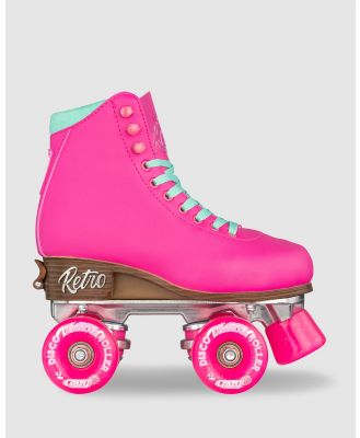 Crazy Skates - Retro Roller   Size Adjustable - Performance Shoes (Pink) Retro Roller - Size Adjustable