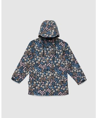 Crywolf - Play Jacket Winter Floral - Coats & Jackets (Navy) Play Jacket Winter Floral