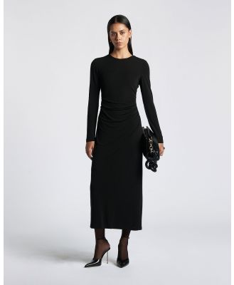 CUE - Laced Back Midi Dress - Bodycon Dresses (Black) Laced Back Midi Dress