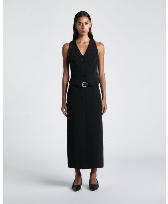 CUE - Recycled Twill Column Skirt - Skirts (Black) Recycled Twill Column Skirt