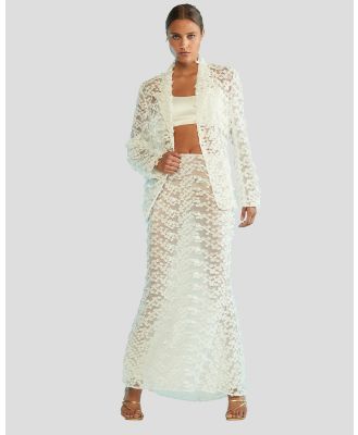 Cynthia Rowley - Lace Blazer - Coats & Jackets (White) Lace Blazer