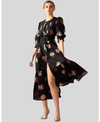 Cynthia Rowley - Moonlit Fleur Voile Dress - Dresses (Black) Moonlit Fleur Voile Dress