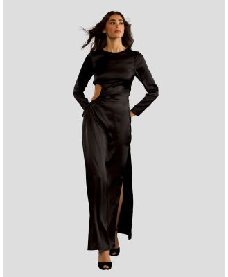Cynthia Rowley - Silk Cutout Maxi Dress - Dresses (BLACK) Silk Cutout Maxi Dress