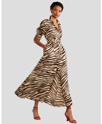 Cynthia Rowley - Silk Shirt Dress - Dresses (Zebra) Silk Shirt Dress