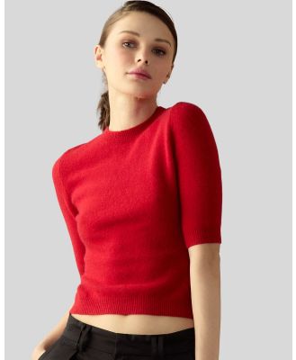 Cynthia Rowley - WOOL BLEND SWEATER - Jumpers & Cardigans (RED) WOOL BLEND SWEATER
