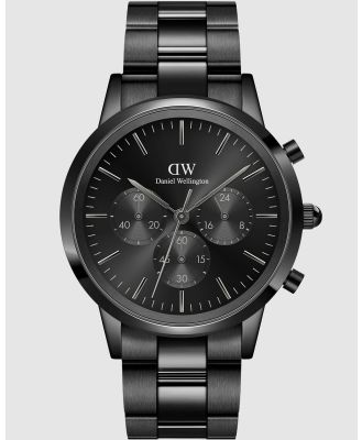 Daniel Wellington - Iconic Chronograph 42mm - Watches (Black) Iconic Chronograph 42mm