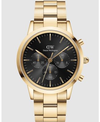 Daniel Wellington - Iconic Chronograph 42mm - Watches (Gold) Iconic Chronograph 42mm