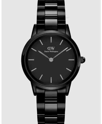 Daniel Wellington - Iconic Link Ceramic 32mm - Watches (Black) Iconic Link Ceramic 32mm