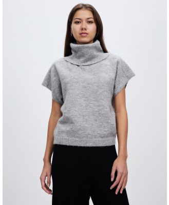 David Lawrence - Cortese Roll Neck Knit - Jumpers & Cardigans (Grey Marle) Cortese Roll Neck Knit