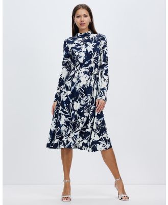 David Lawrence - Pierre Knitted Dress - Printed Dresses (Midnight & Ivory) Pierre Knitted Dress