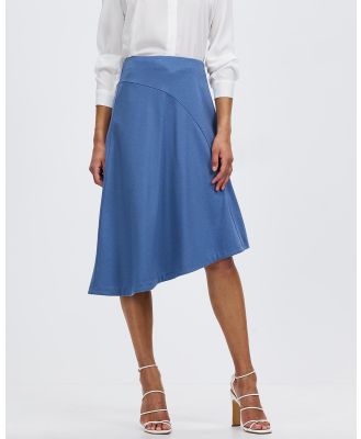 David Lawrence - Renae Wool Skirt - Skirts (STEEL BLUE) Renae Wool Skirt