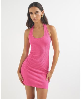 Dazie - All That Halter Mini Dress - Dresses (Hot Pink) All That Halter Mini Dress