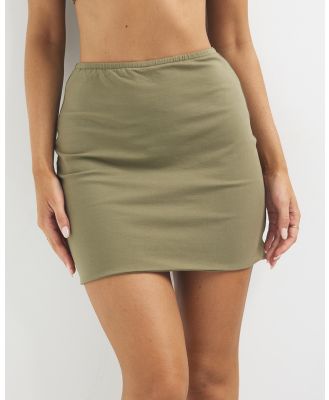 Dazie - Allure Cotton Mini Skirt - Skirts (Mocha) Allure Cotton Mini Skirt