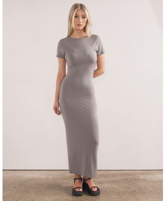 Dazie - Bessie Longline Seamless Maxi Dress - Dresses (Charcoal) Bessie Longline Seamless Maxi Dress