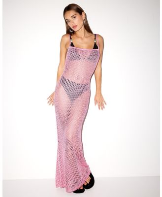 Dazie - Evie Lurex Sequin Knit Maxi Dress - Dresses (Pink) Evie Lurex Sequin Knit Maxi Dress