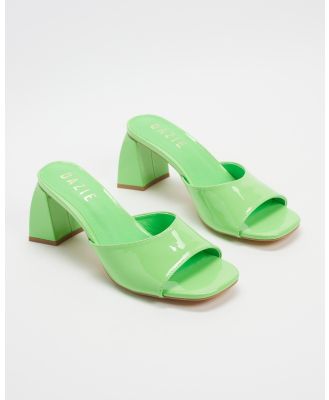 Dazie - Hailey Heels - Mid-low heels (Fluoro Acid Green) Hailey Heels