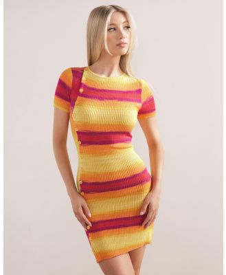 Dazie - Lily Summer Knit Mini Dress - Dresses (Sunset Space Dye) Lily Summer Knit Mini Dress