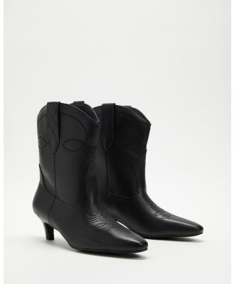 Dazie - Miley Ankle Boots - Boots (Black PU) Miley Ankle Boots