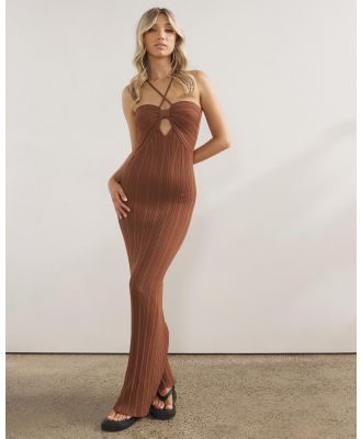 Dazie - Resort Radiance Knit Maxi Dress - Dresses (Choc) Resort Radiance Knit Maxi Dress