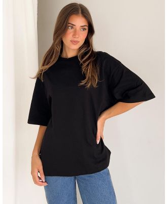 Dazie - The Classic Cotton Oversized Tee - T-Shirts & Singlets (Black) The Classic Cotton Oversized Tee