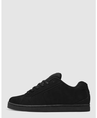 DC Shoes - Men's Net Shoes - Lifestyle Sneakers (BLACK/BLACK/BLACK) Men's Net Shoes
