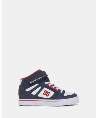 DC Shoes - Pure High Top EV - Sneakers (Navy/Red) Pure High-Top EV