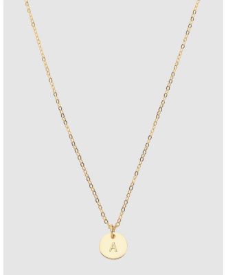 Dear Addison - Initial A Letter Necklace - Jewellery (Gold) Initial A Letter Necklace