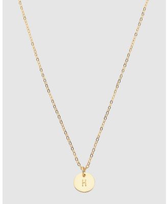 Dear Addison - Initial H Letter Necklace - Jewellery (Gold) Initial H Letter Necklace