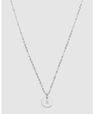 Dear Addison - Initial H Letter Necklace - Jewellery (Silver) Initial H Letter Necklace