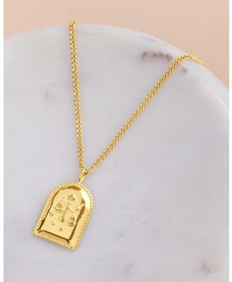 Dear Addison - Libra Zodiac Necklace - Jewellery (Gold) Libra Zodiac Necklace