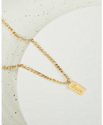 Dear Addison - Love Tag Necklace - Jewellery (Gold) Love Tag Necklace