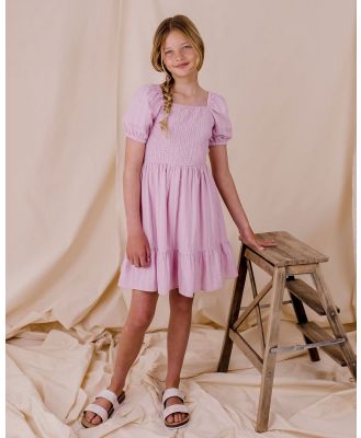 Designer Kidz - Natalie Shirred Dress - Dresses (Sage) Natalie Shirred Dress