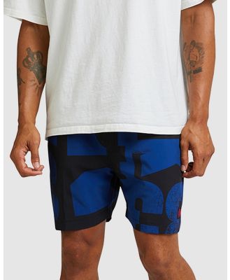 Deus Ex Machina - Arithmetic Boardshort - Swimwear (Blue) Arithmetic Boardshort