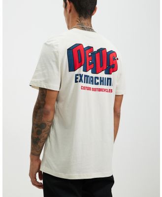 Deus Ex Machina - Slab Tee - T-Shirts & Singlets (Vintage White) Slab Tee